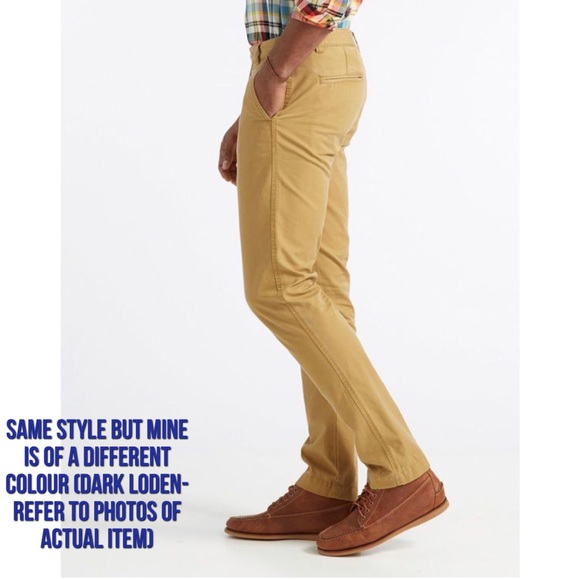 LL Bean Signature Washed Canvas Cloth Pants - Picture 3 of 14